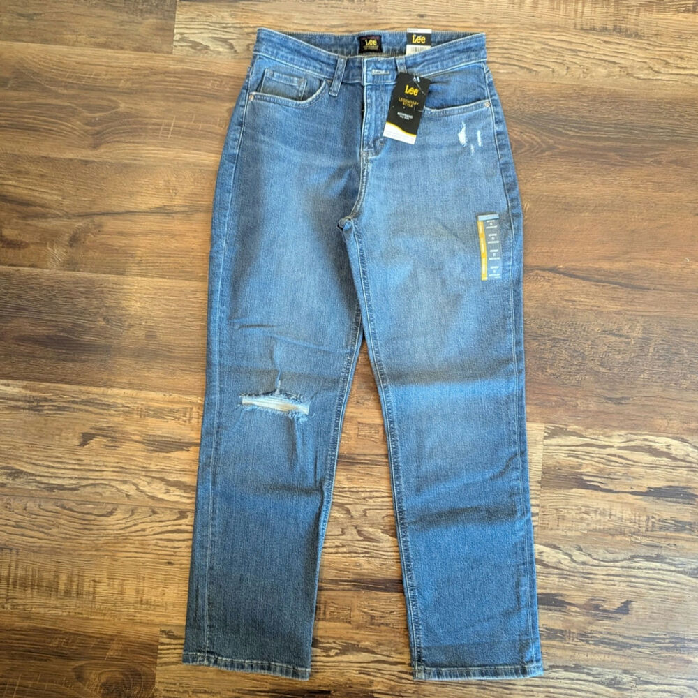 Lee Women's Mid Rise Boyfriend Jean, Standout DX, 6